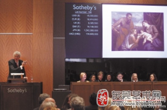 点击进入下一页 2011年苏富比拍卖现场。