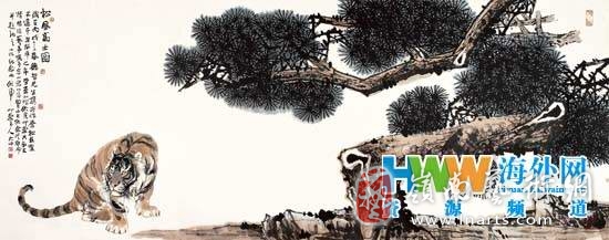 紫气东来(中国画)李德哲